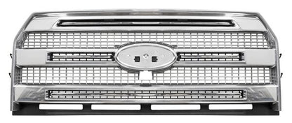 PARRILLA CON HOYO PARA CÁMARA CROMADA PLATA FORD PU 2015-2017 LOBO / F-150 / 3 LINEAS TYG