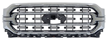 PARRILLA CON MOLDURA CENTRAL CON MOLDURA CROMADA CROMADA FORD PU 2021-2023 TYG