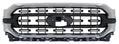PARRILLA CON MOLDURA CENTRAL CON MOLDURA CROMADA NEGRA FORD PU 2021-2023 TYG