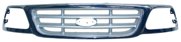 PARRILLA CROMADA FORD PU 1999-2004 CUSTOM ALD262 + TYG