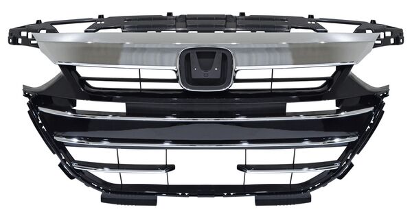 PARRILLA SIN HOYO PARA SENSOR CON MOLDURA CROMADA SUPERIOR INFERIOR HONDA ACCORD 2021-2022 TYG
