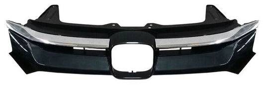 PARRILLA CON MOLDURA CROMADA SUPERIOR NEGRA HONDA CR-V 2015-2016 TYG