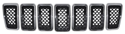 PARRILLA CON MOLDURA CROMADA JEEP CHEROKEE 2019-2020 JGO 7 PZAS TYG