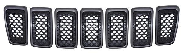 PARRILLA CON MOLDURA GRIS JEEP CHEROKEE 2019-2020 JGO 7 PZAS TYG
