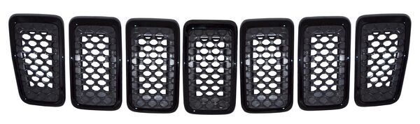 PARRILLA CON MOLDURA NEGRA JEEP CHEROKEE 2019-2020 JGO 7 PZAS TYG