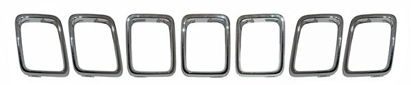 PARRILLA CROMADA JEEP COMPASS 2018-2021 / USA TYPE 2017-2019 7 BISELES RVR TYG