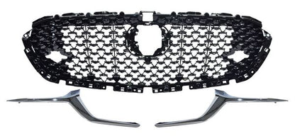 PARRILLA CON HOYO PARA SENSOR CON MOLDURA CROMADA MAZDA CX-30 2020-2021 TYG