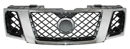 PARRILLA NEGRA NISSAN FRONTIER 2005-2017 F / CROMADO TYG
