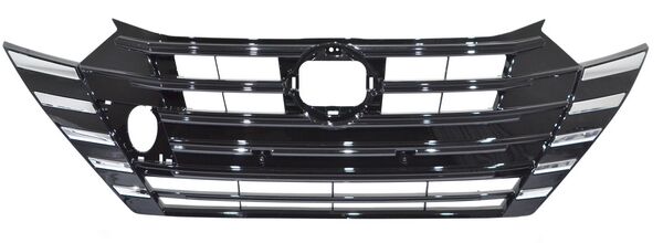 PARRILLA CON MOLDURA CROMADA NISSAN VERSA 2023-2025 S / TAPA P / TIRON HUMO TYG