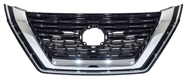 PARRILLA CON HOYO PARA CÁMARA CON MOLDURA CROMADA NISSAN X-TRAIL 2023-2025 / ROGUE 2021-2023 SOLO USA TYG