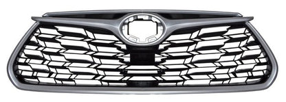 PARRILLA SIN HOYO PARA CÁMARA CON MOLDURA PLATA TOYOTA HIGHLANDER 2020-2024 TYG