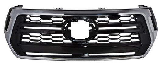 PARRILLA CON MOLDURA CROMADA TOYOTA HILUX 2019-2020 ROCCO / REVO TYG
