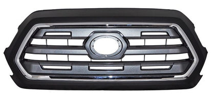 PARRILLA CON MOLDURA CROMADA NEGRA GRIS TOYOTA TACOMA 2016-2019 FILO TYG