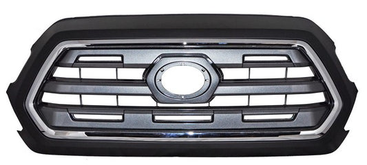 PARRILLA CON MOLDURA CROMADA NEGRA GRIS TOYOTA TACOMA 2016-2019 FILO TYG
