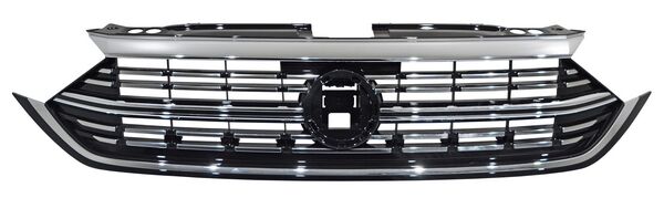 PARRILLA CON MOLDURA CENTRAL SUPERIOR CROMADA VOLKSWAGEN JETTA 2022-2024 Y FILOS P / SENSOR ALAIN TYG