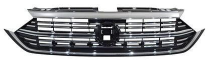 PARRILLA CON MOLDURA CENTRAL SUPERIOR CROMADA VOLKSWAGEN JETTA 2022-2024 Y FILOS P / SENSOR ALAIN TYG