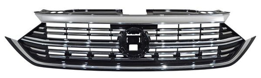 PARRILLA CON MOLDURA CENTRAL SUPERIOR CROMADA VOLKSWAGEN JETTA 2022-2024 Y FILOS P / SENSOR ALAIN TYG