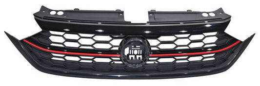 PARRILLA CON MOLDURA VOLKSWAGEN JETTA 2022-2024 GLI ROJA NEGRO MATE CENT TYG