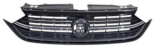 PARRILLA CON MOLDURA CENTRAL CON MOLDURA SUPERIOR CROMADA NEGRA VOLKSWAGEN JETTA 2022-2024 TYG