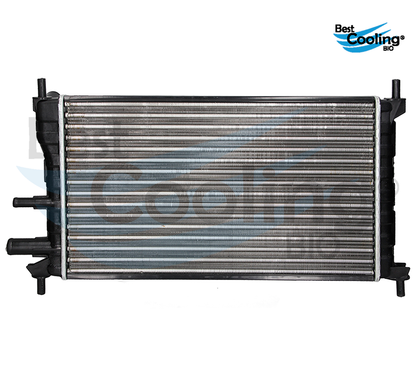 RADIADOR ALUMINIO ANTICONGELANTE FORD FIESTA 4L 1.3 LTS 1998-2001 CON Y SIN A/C TRANSMISIÓN MANUAL 1001855 35785 BEST COOLING