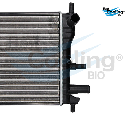 RADIADOR ALUMINIO ANTICONGELANTE FORD FIESTA 4L 1.3 LTS 1998-2001 CON Y SIN A/C TRANSMISIÓN MANUAL 1001855 35785 BEST COOLING