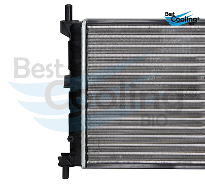 RADIADOR ALUMINIO ANTICONGELANTE FORD FIESTA 4L 1.3 LTS 1998-2001 CON Y SIN A/C TRANSMISIÓN MANUAL 1001855 35785 BEST COOLING