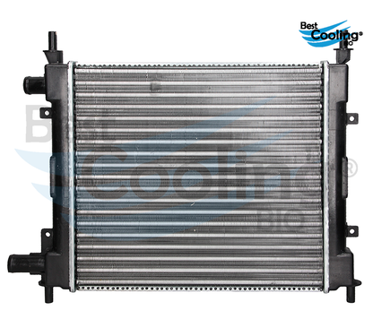 RADIADOR ANTICONGELANTE FORD KA 4L 1.6 LTS 2001-2008 CON A/C TRANSMISIÓN MANUAL BEST COOLING