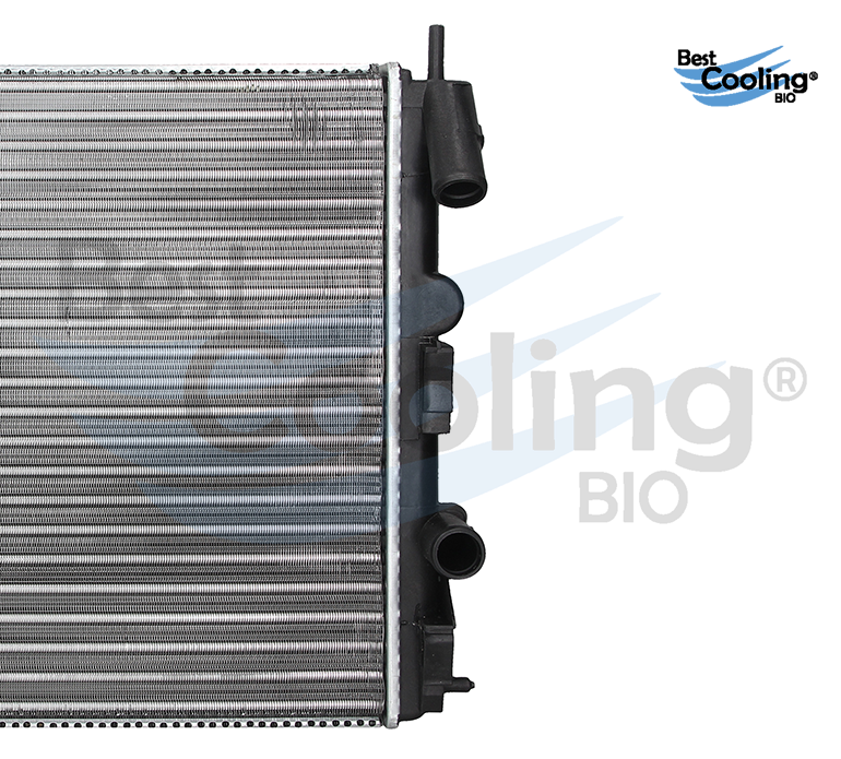 RADIADOR ANTICONGELANTE NISSAN PLATINA 4L 1.6 LTS 2002-2010 APRIO 4L 1.6 LTS 2008-2010 RENAULT CLIO 4L 1.6 LTS 2002-2010 SIN A/C TRANSMISIÓN MANUAL ALUMINO =21400-00QAB =35777 BEST COOLING