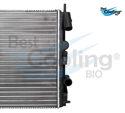 RADIADOR ANTICONGELANTE NISSAN PLATINA 4L 1.6 LTS 2002-2010 APRIO 4L 1.6 LTS 2008-2010 RENAULT CLIO 4L 1.6 LTS 2002-2010 SIN A/C TRANSMISIÓN MANUAL ALUMINO =21400-00QAB =35777 BEST COOLING