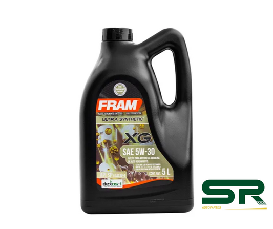 ACEITE MOTOR SINTETICO XG SAE 5W-30 API SP 5L FRAM