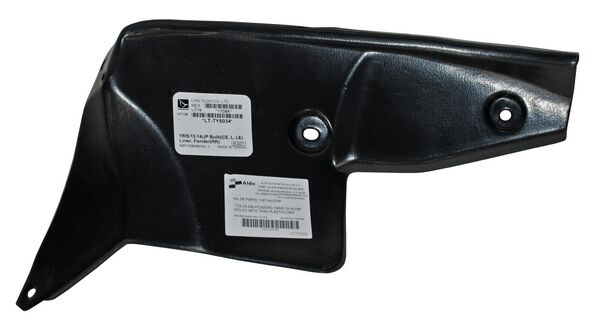 TOLVA TOYOTA SALPICADERA YARIS 2012-2014 3 / 5P CE / L / LE SECC TRASERO PLÁSTICO DERECHA TYG