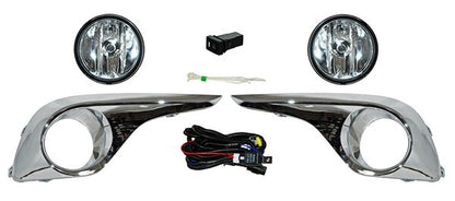 FARO DE NIEBLA TOYOTA HIGHLANDER 2011-2013 C / PARRILLA CROM JGO 352 TYG