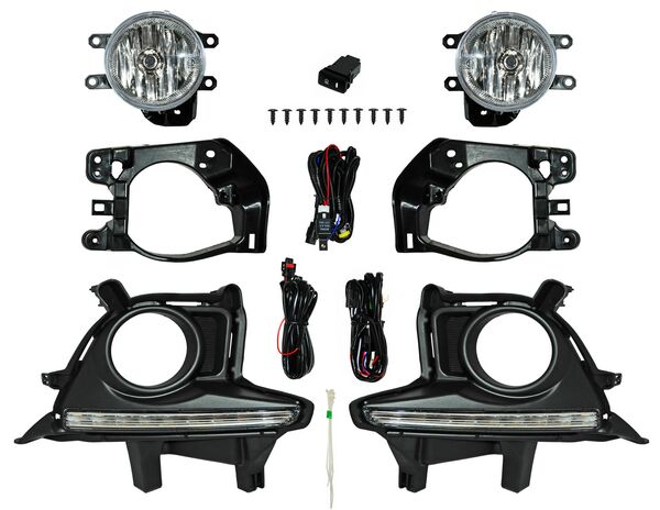 FARO DE NIEBLA TOYOTA HIGHLANDER 2014-2015 C / PARRILLA C / LED JGO 352 TYG