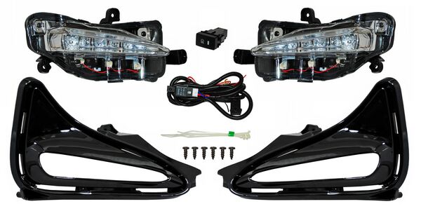 FARO DE NIEBLA TOYOTA COROLLA 2017-2019 LE LED C / PARRILLA JGO 352 780.05 TYG