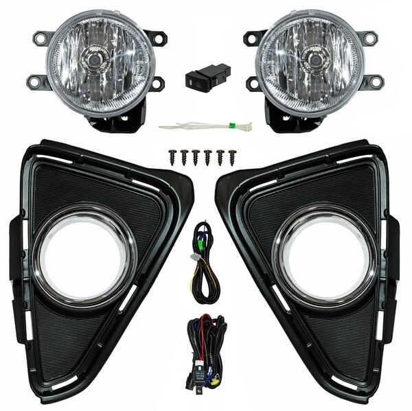 FARO DE NIEBLA TOYOTA RAV4 2016-2018 C / PARRILLA FILO CROM JGO 352 550.04 TYG