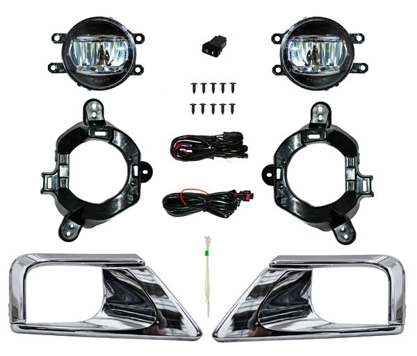 FARO DE NIEBLA TOYOTA LAND CRUISER 16 LED C / PARRILLA CROM JGO 352 TYG