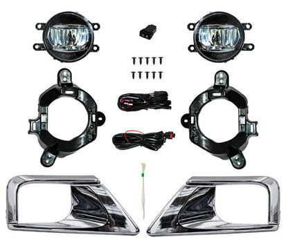 FARO DE NIEBLA TOYOTA LAND CRUISER 16 LED C / PARRILLA CROM JGO 352 TYG