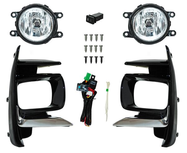 FARO DE NIEBLA TOYOTA SIENNA 2018-2020 C / PARRILLA FILO CROM JGO 352 TYG