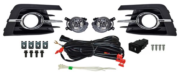 FARO DE NIEBLA VOLKSWAGEN GOL 2017-2018 C / PARRILLA FILO CROM JGO 352 28902 680.06 TYG